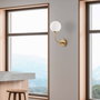 Opviq Sferis - 15030 Lámpara de Pared Dorada